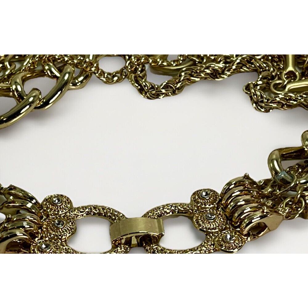 JTV Off Park Collection GOLD TONE MULTI-LAYER Necklace w/ Removable Chains- NWT - Picture 4 of 13